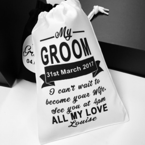 Personalised Message Groom Gift Bag